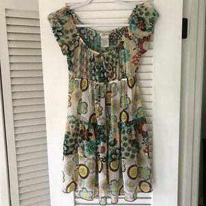 Boho floral print tiered sundress